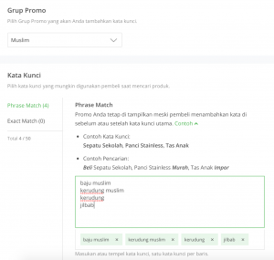 Penargetan Pembeli Berdasar Kata Kunci di Shopee